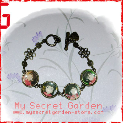Spirited Away 千と千尋の神隠し anime Cabochon Bronze Bracelet  Spirited Away 千と千尋の神隠し anime Cabochon Bronze Bracelet